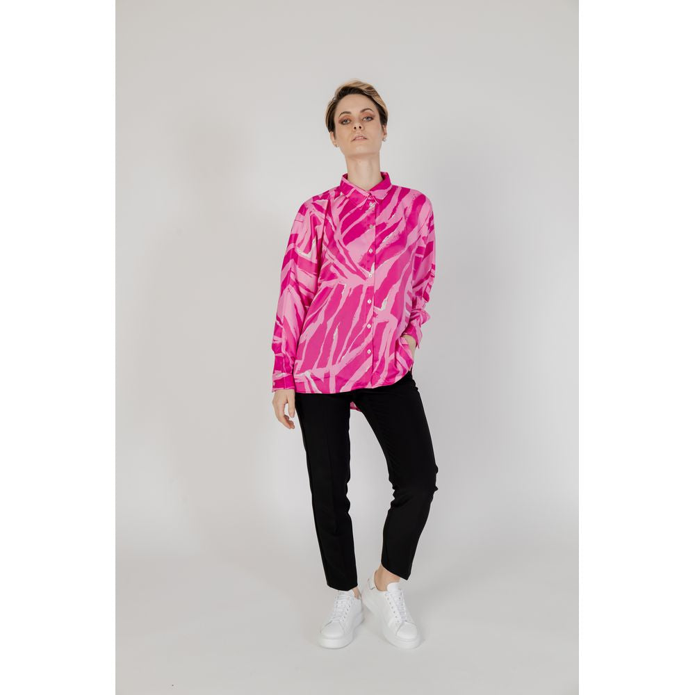 Chemisier rose en polyester uniquement