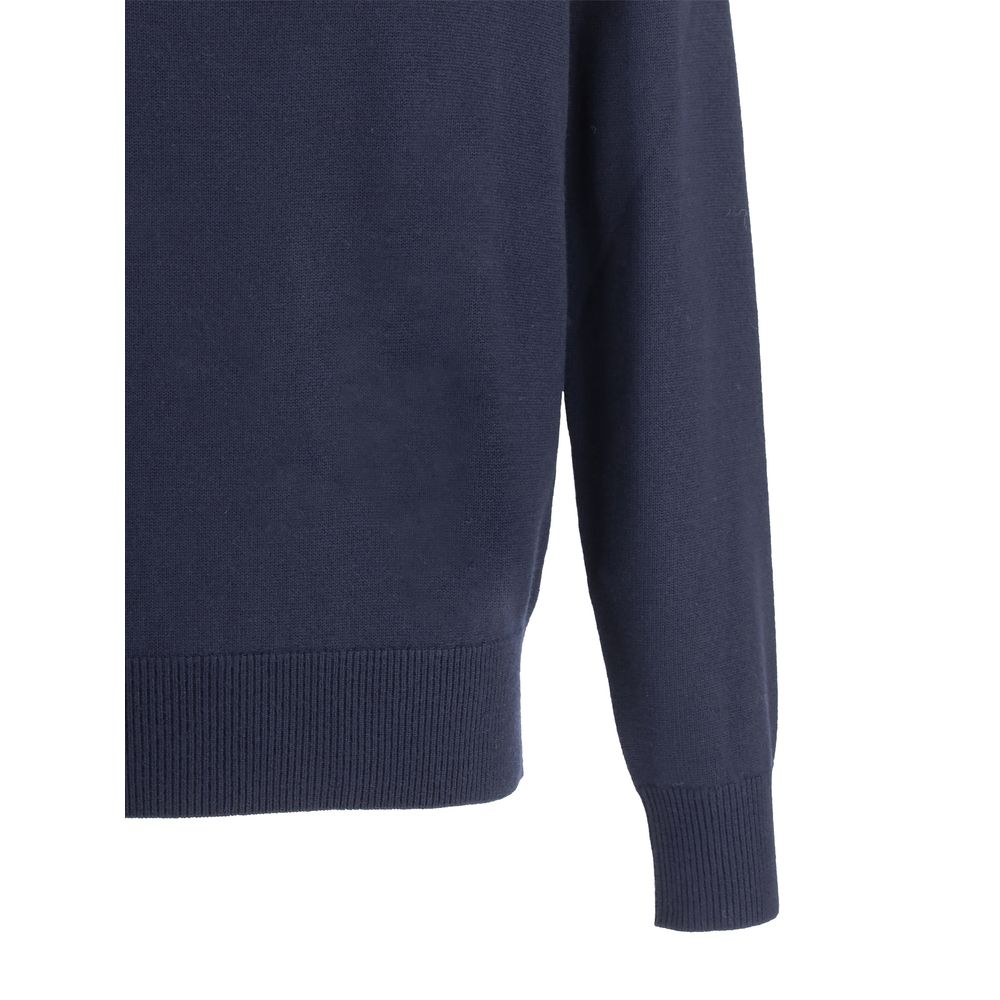 Pullover aus Merinowolle mit Sonnenblumenmotiv