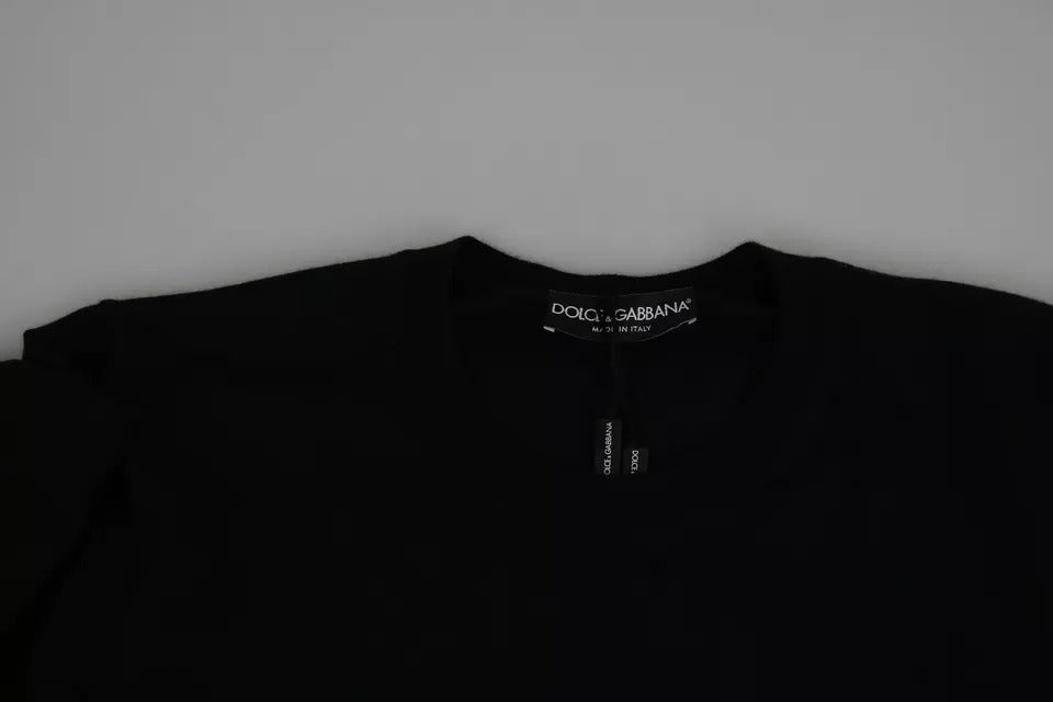 Dolce & Gabbana Pull col rond en cachemire noir