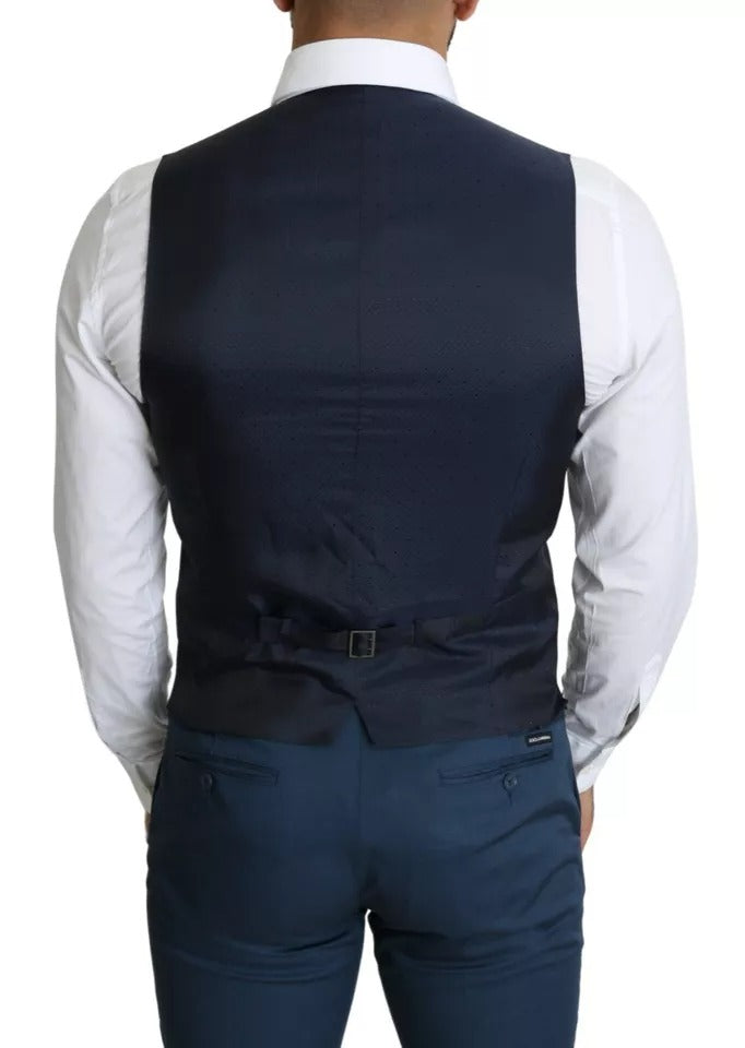 Gilet de Costume Habillé Formel Homme Dolce & Gabbana Bleu Marine