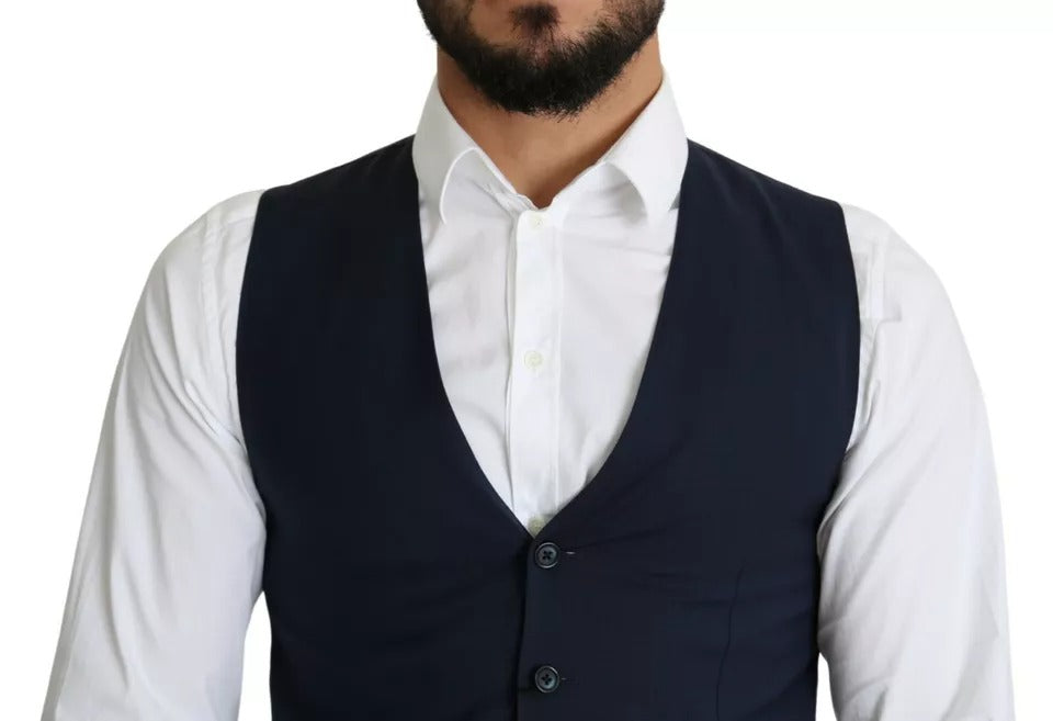 Gilet de Costume Habillé Formel Homme Dolce & Gabbana Bleu Marine