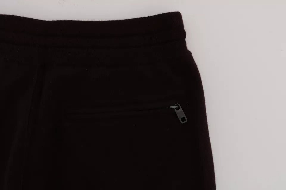 Pantalon de survêtement sport Dolce & Gabbana en cachemire violet