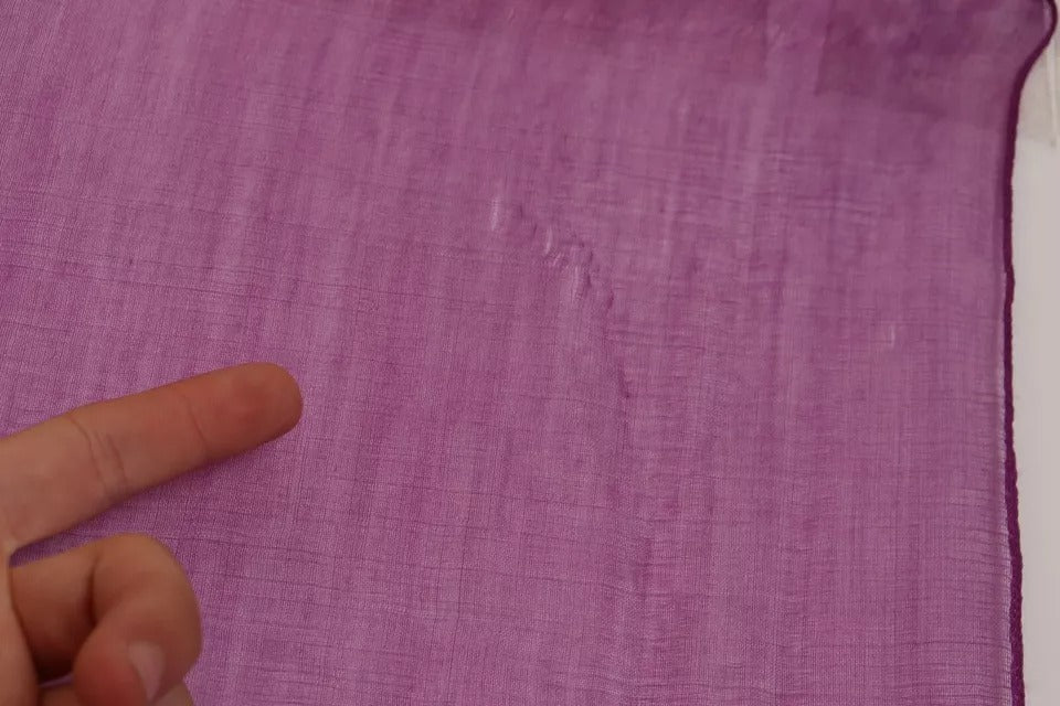 Châle-écharpe Dolce & Gabbana violet uni en cachemire et soie