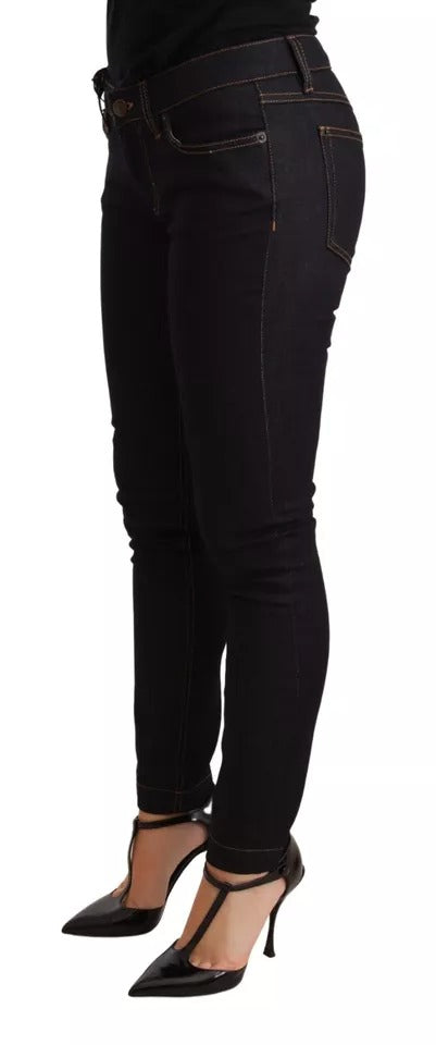 Jean slim en denim stretch de coton bleu Dolce & Gabbana