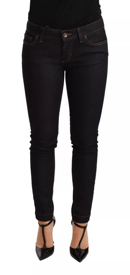 Jean slim en denim stretch de coton bleu Dolce & Gabbana