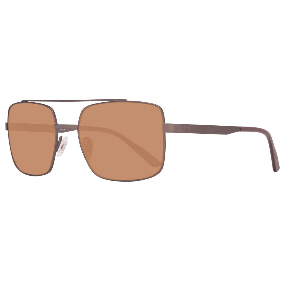 Lunettes de soleil Helly Hansen en métal marron