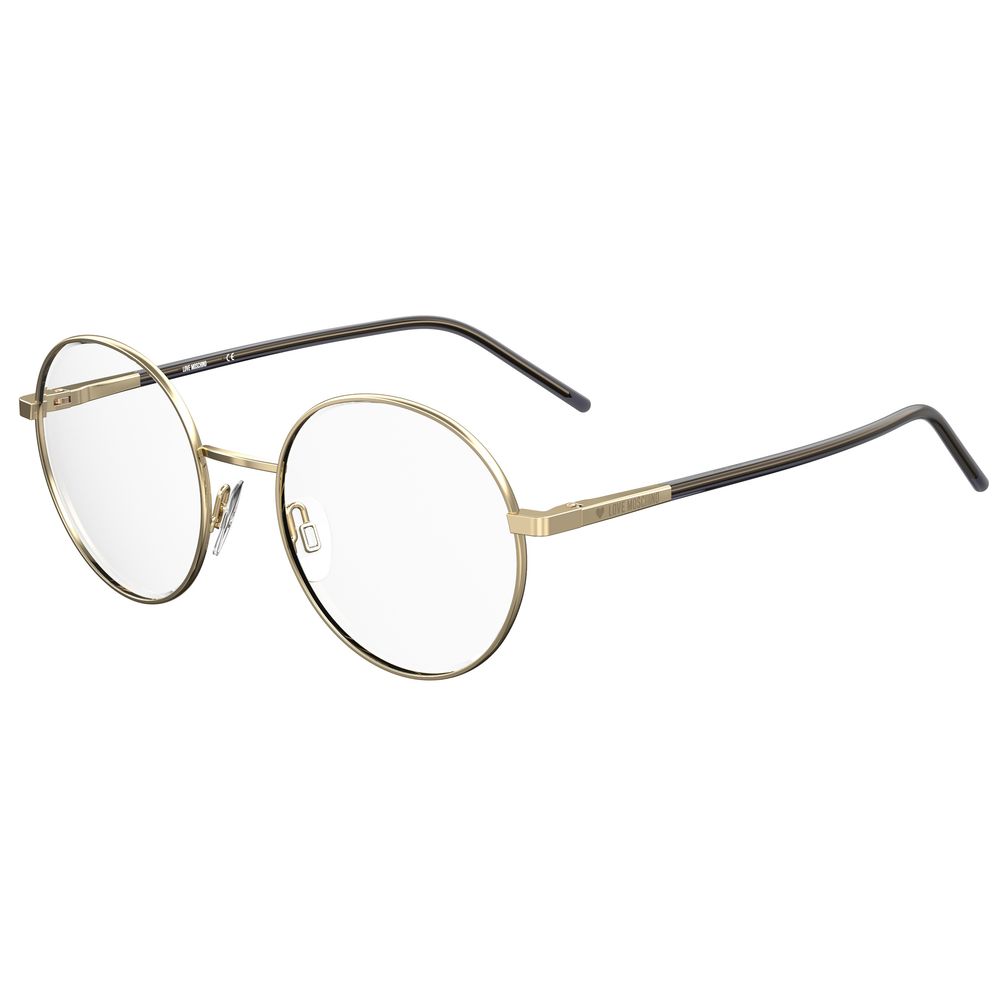 Love Moschino Lunettes en Métal Rose Doré (Monture)