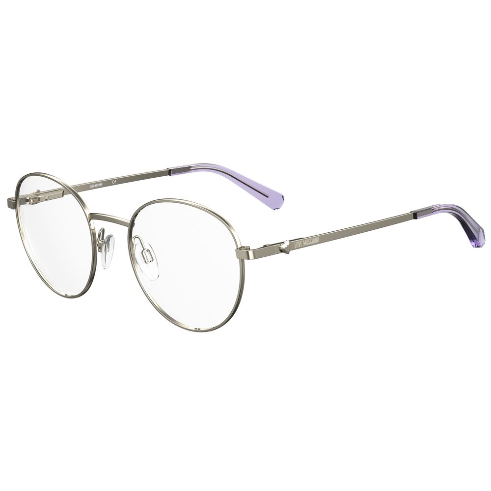 Lunettes (montures) en métal violettes Love Moschino
