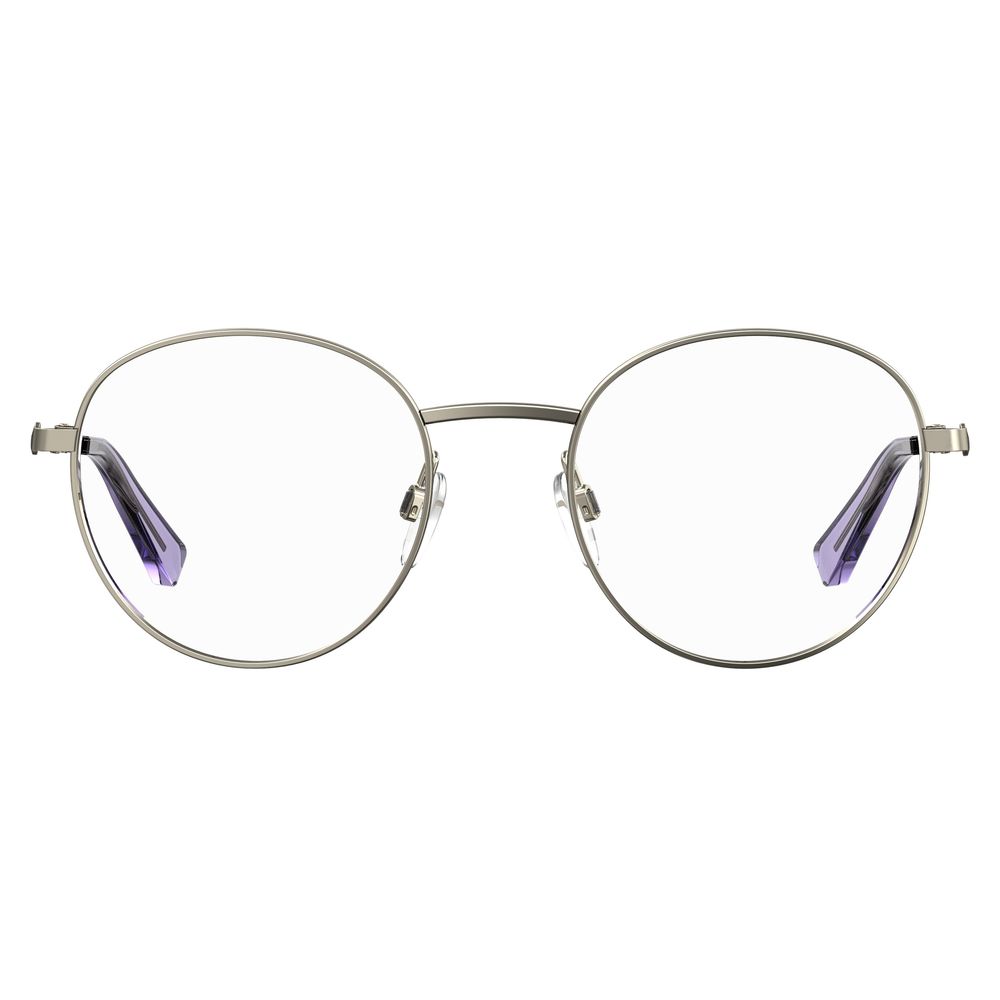 Lunettes (montures) en métal violettes Love Moschino