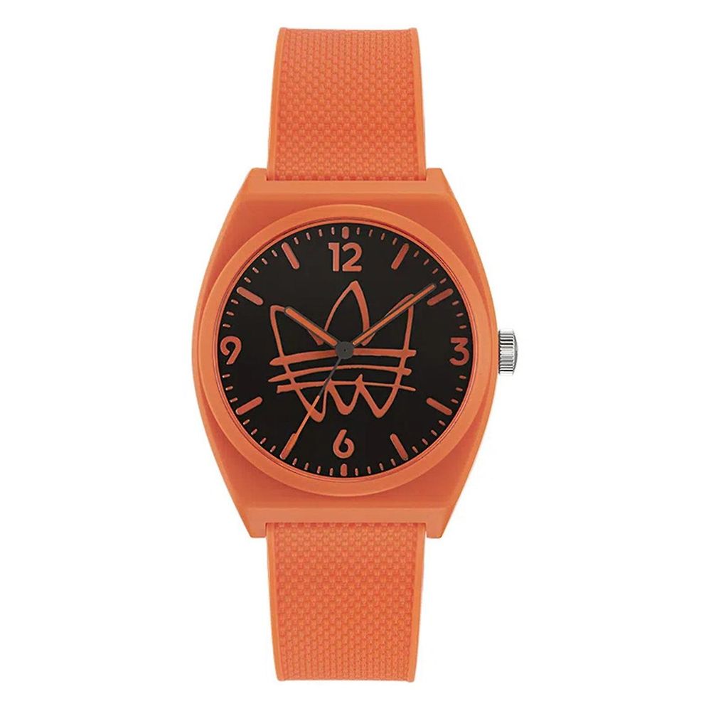 Montre de sport synthétique orange Adidas