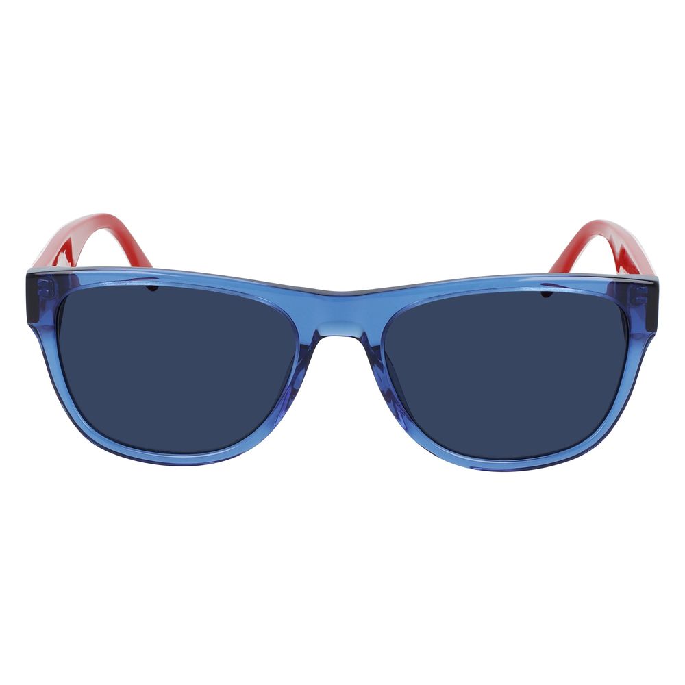 Converse – Sonnenbrille aus Kalbshaar in Blau