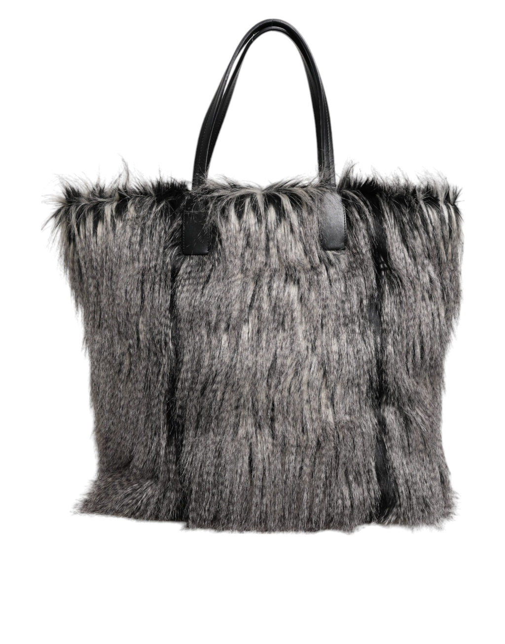 Sac cabas Dolce & Gabbana oversize en fausse fourrure noire