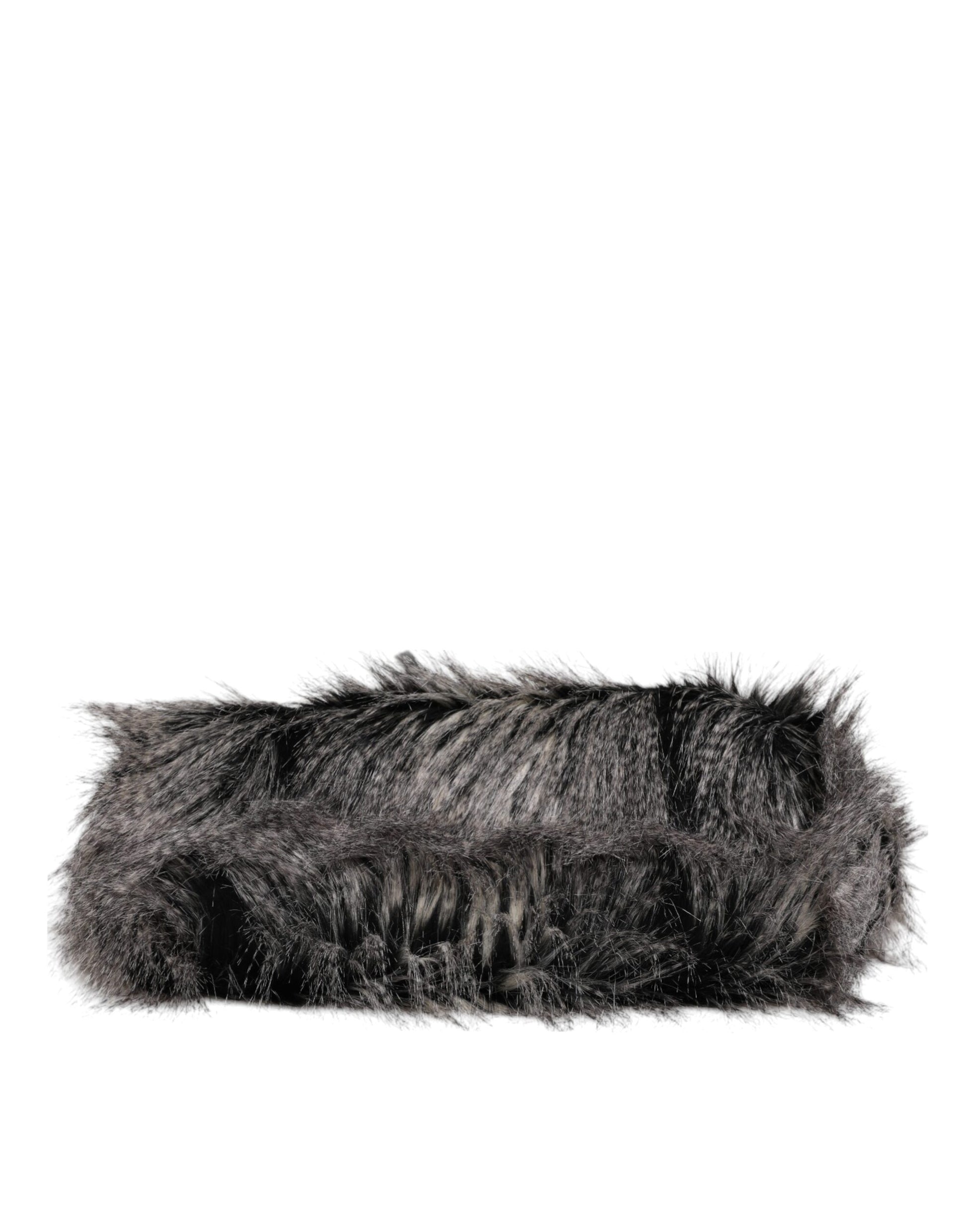 Sac cabas Dolce & Gabbana oversize en fausse fourrure noire
