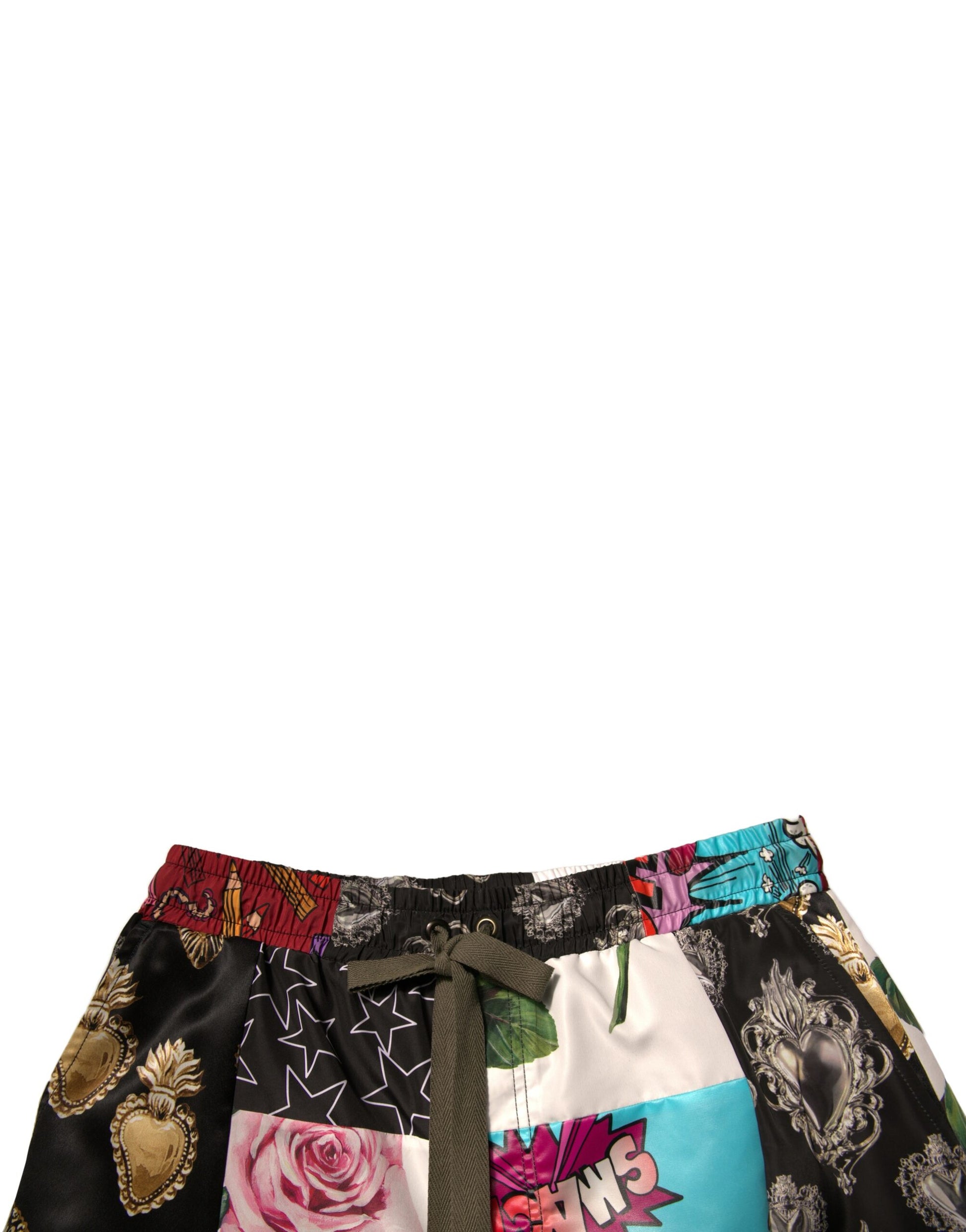 Shorts bermuda cargo patchwork multicolore Dolce & Gabbana
