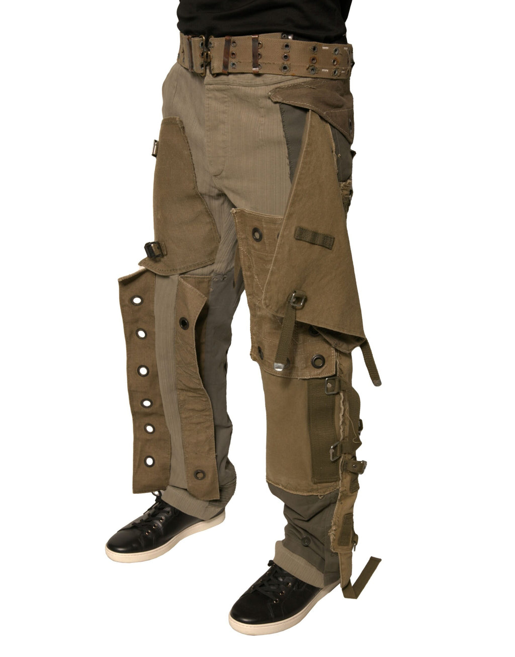 Pantalon cargo aviateur Dolce & Gabbana multicolore reconstruit