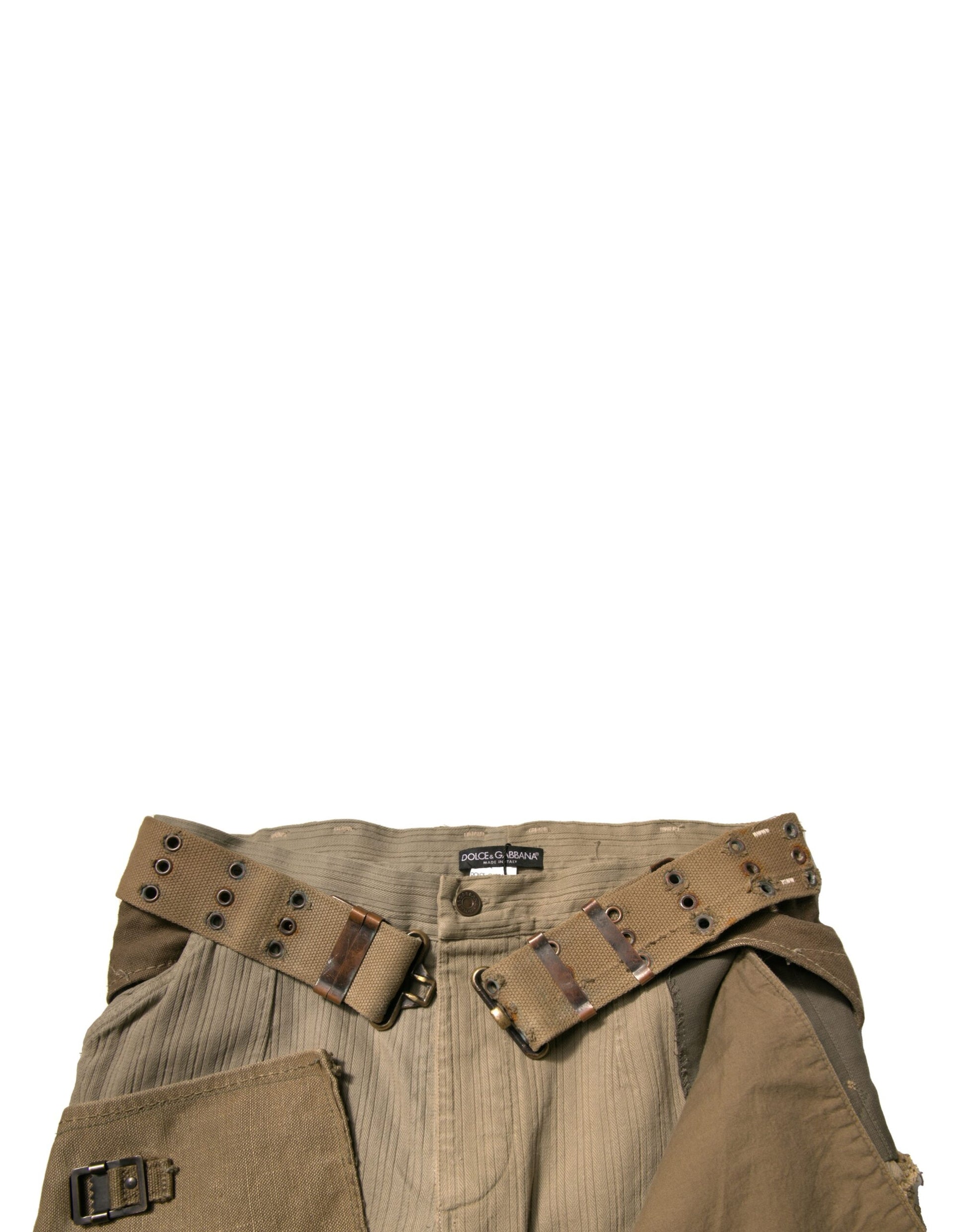 Pantalon cargo aviateur Dolce & Gabbana multicolore reconstruit