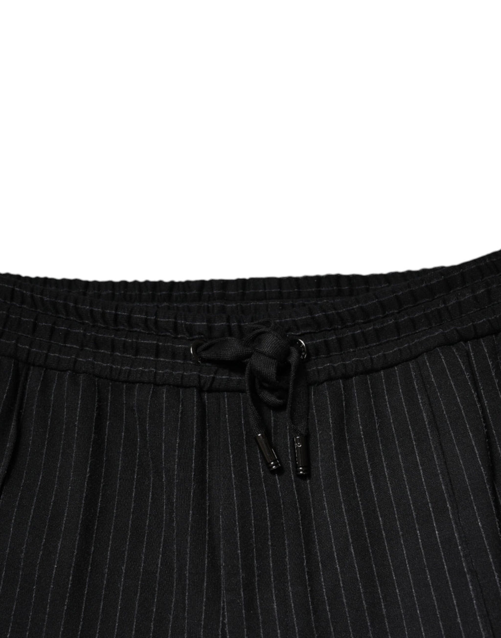 Pantalon coupe slim Dolce & Gabbana en viscose rayée noire