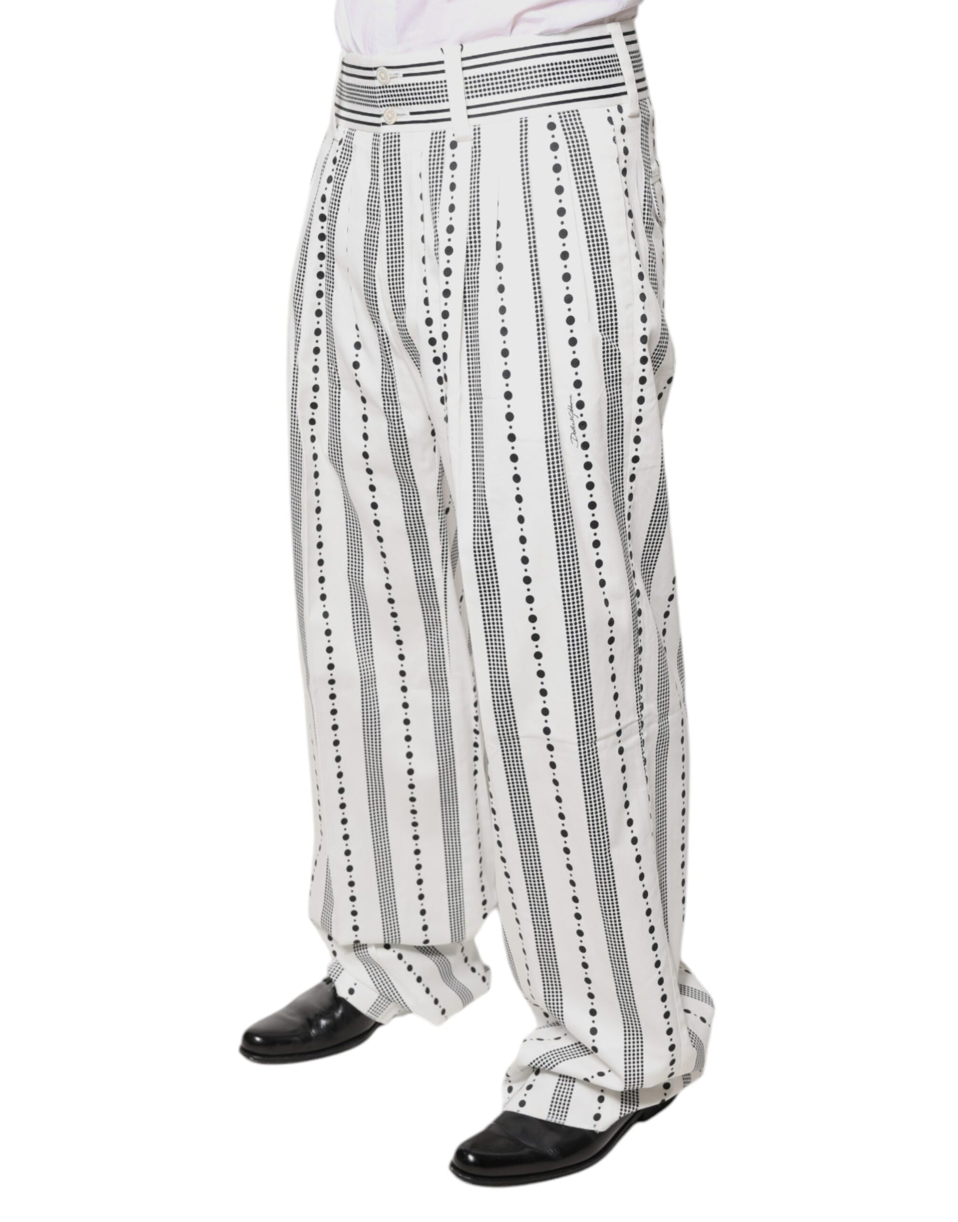 Pantalon de costume droit blanc Dolce & Gabbana