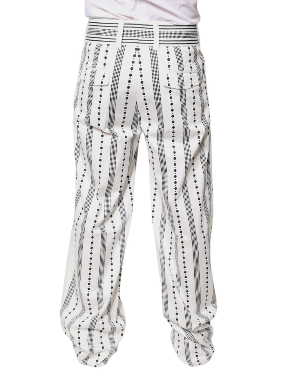 Pantalon de costume droit blanc Dolce & Gabbana