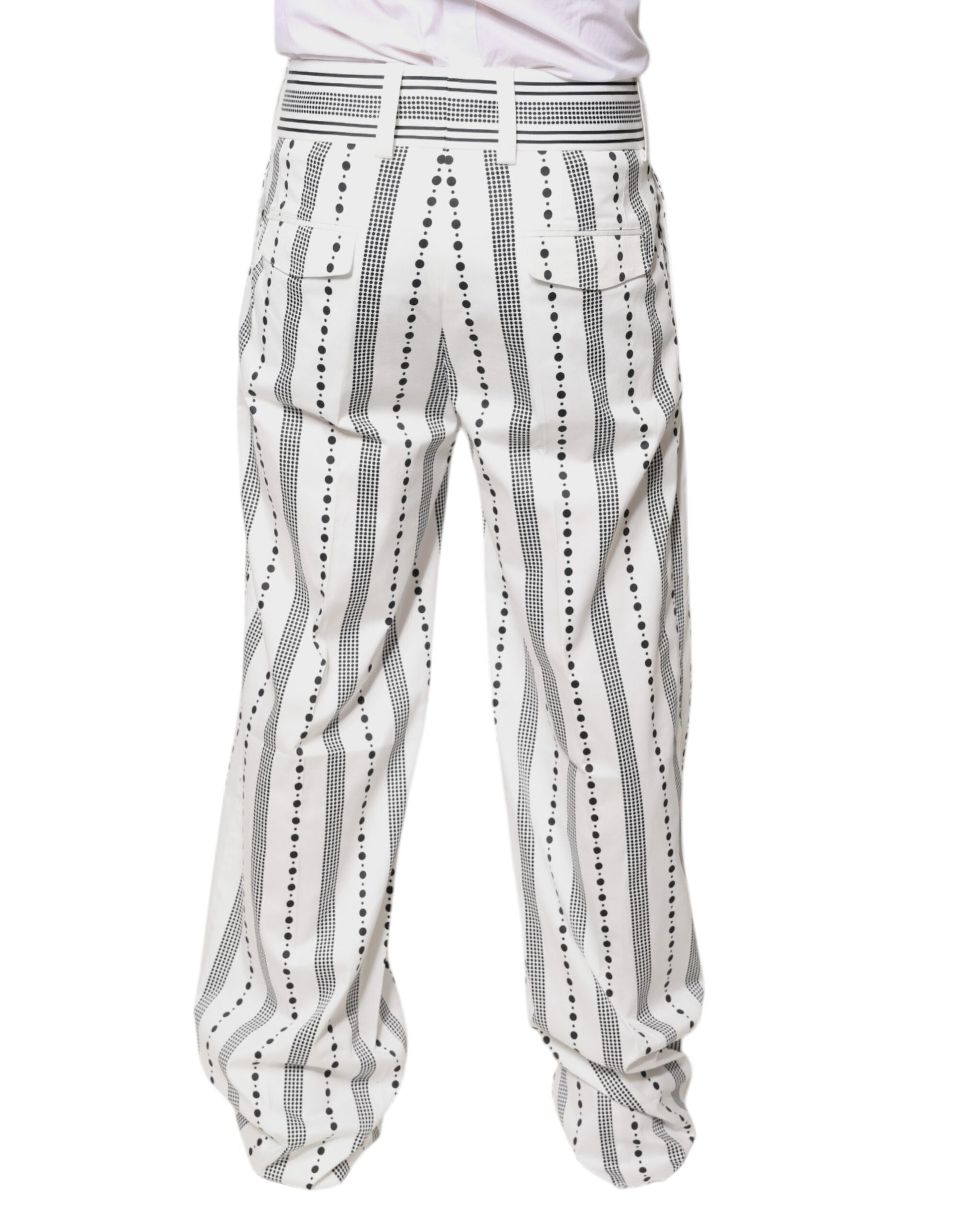 Pantalon de costume droit blanc Dolce & Gabbana