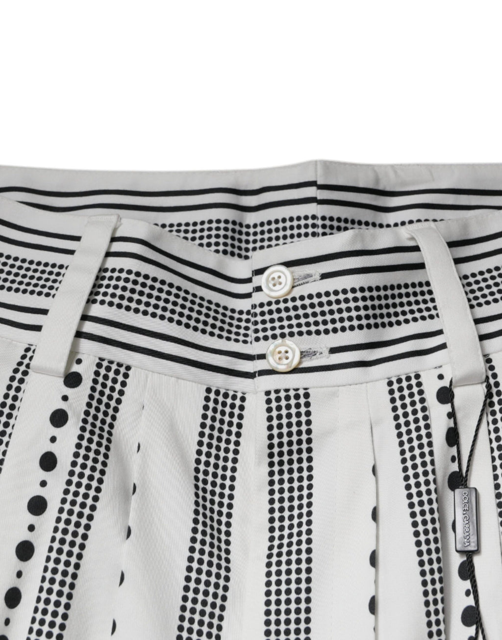 Pantalon de costume droit blanc Dolce & Gabbana