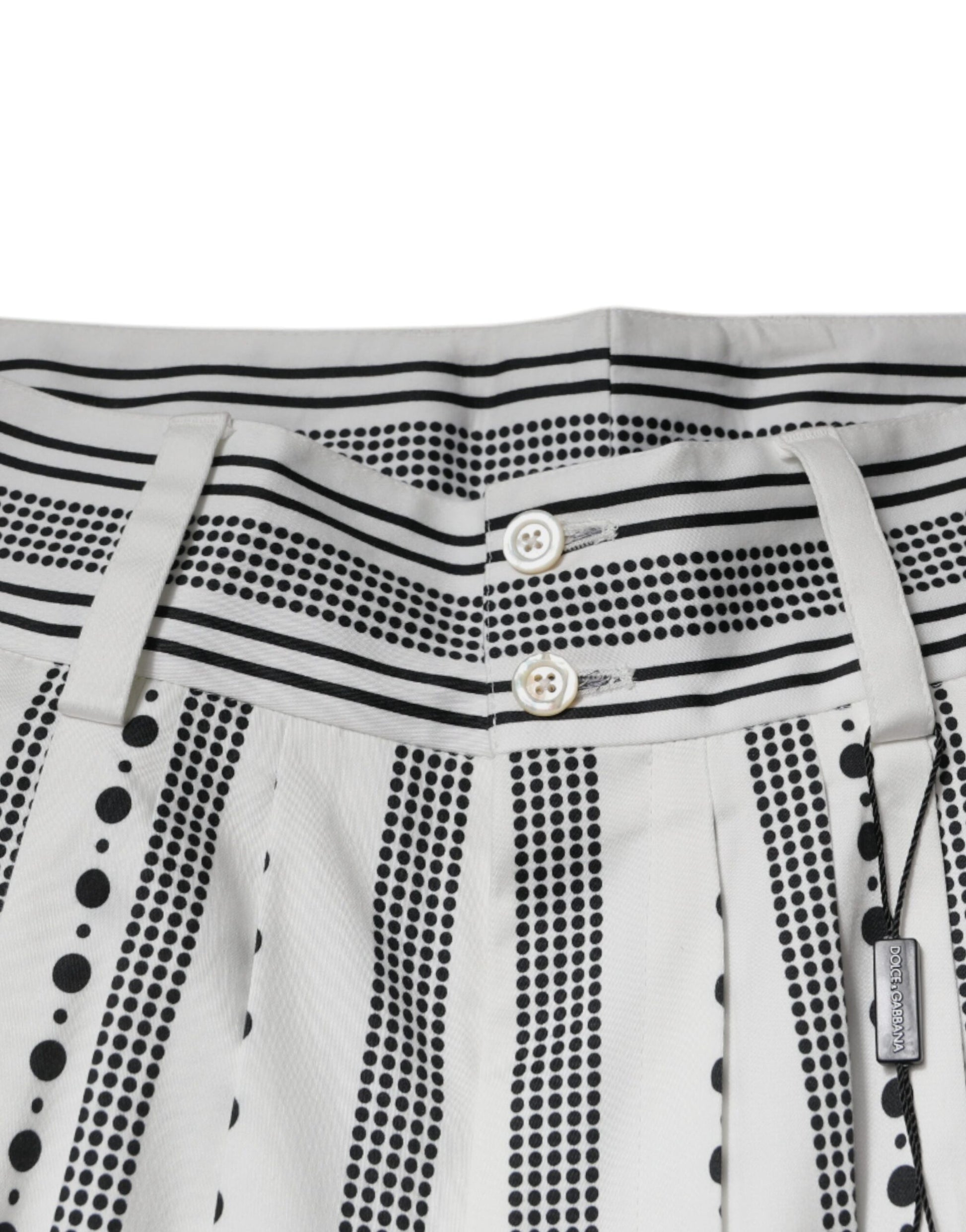 Pantalon de costume droit blanc Dolce & Gabbana