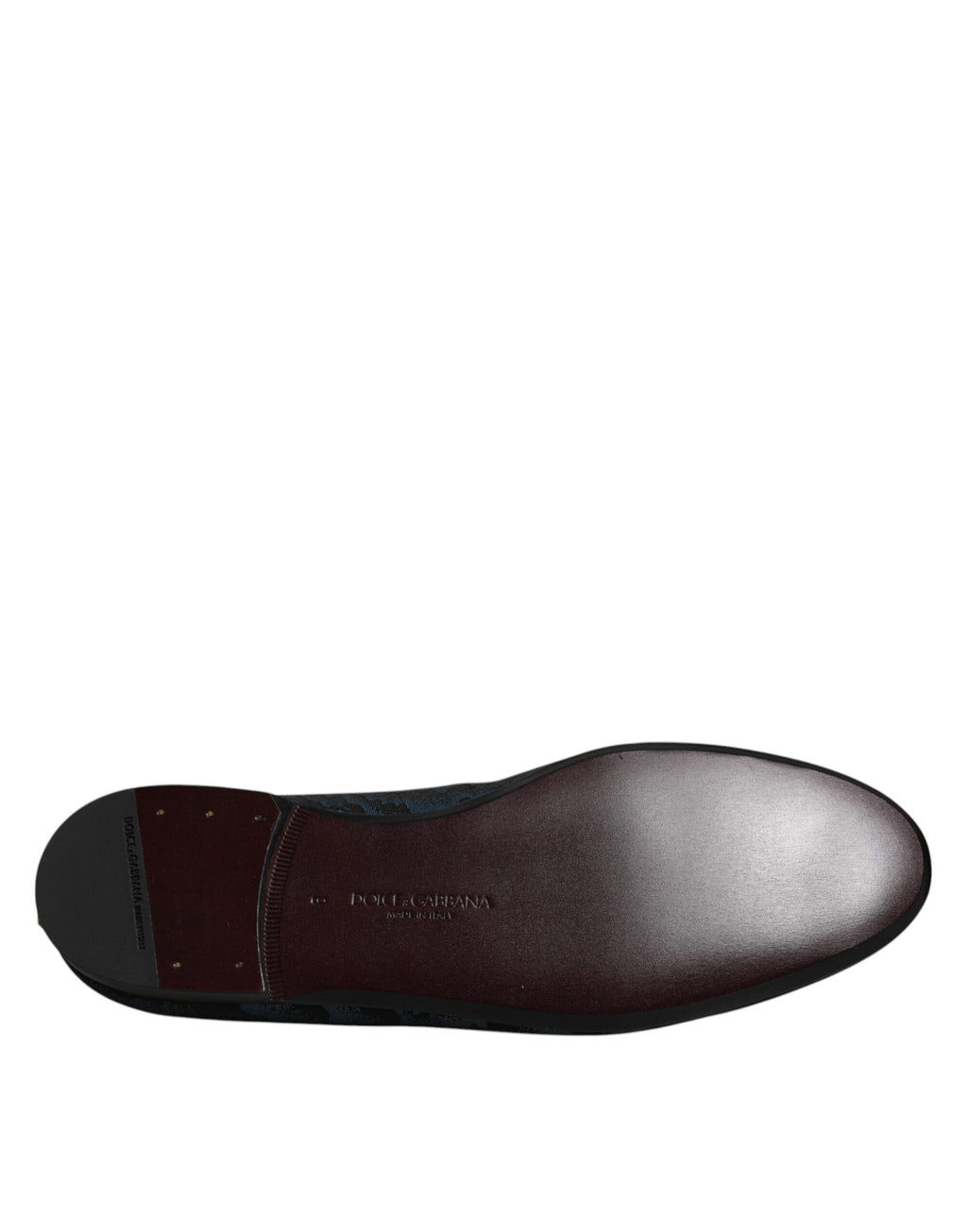 Mocassins Hommes Dolce & Gabbana Plats Bleu Noir Chaussures de Ville