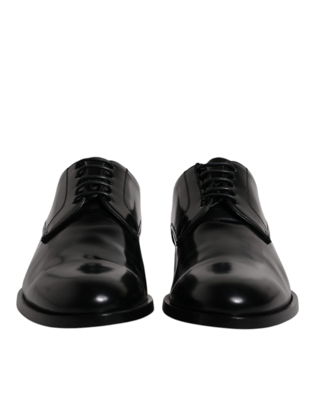 Chaussures de ville Richelieu à lacets en cuir de veau noir Dolce & Gabbana