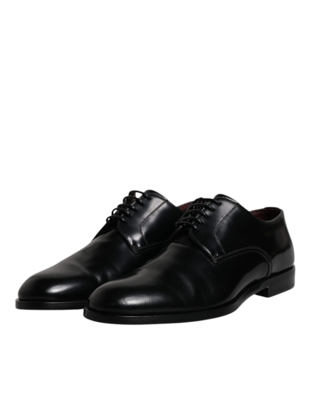 Chaussures de ville Richelieu à lacets en cuir de veau noir Dolce & Gabbana