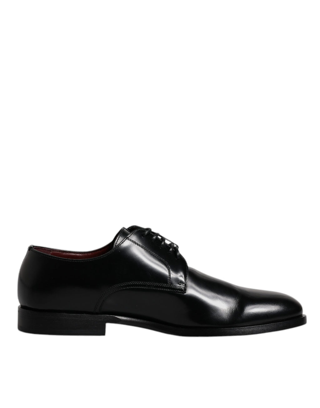 Chaussures de ville Richelieu à lacets en cuir de veau noir Dolce & Gabbana