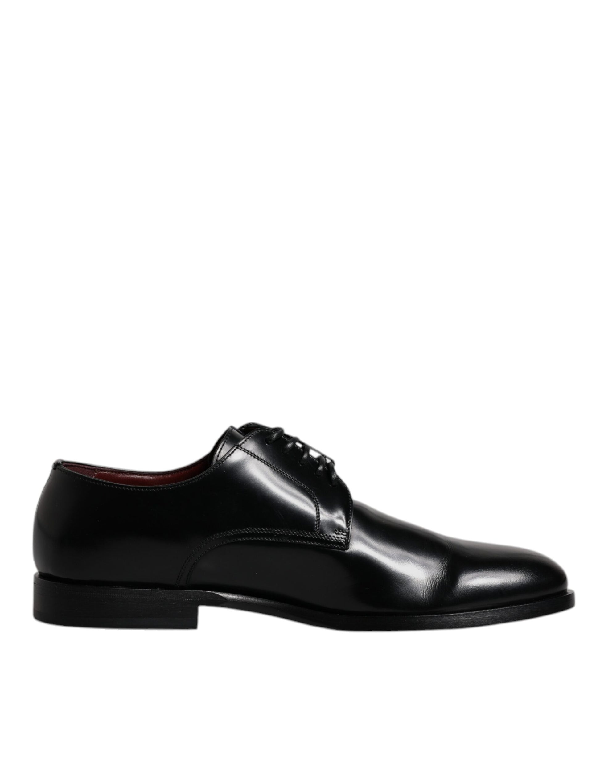 Chaussures de ville Richelieu à lacets en cuir de veau noir Dolce & Gabbana