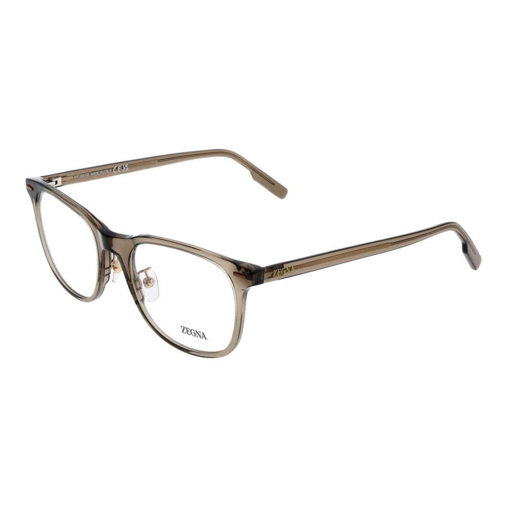 Lunettes (monture) en acétate marron Ermenegildo Zegna
