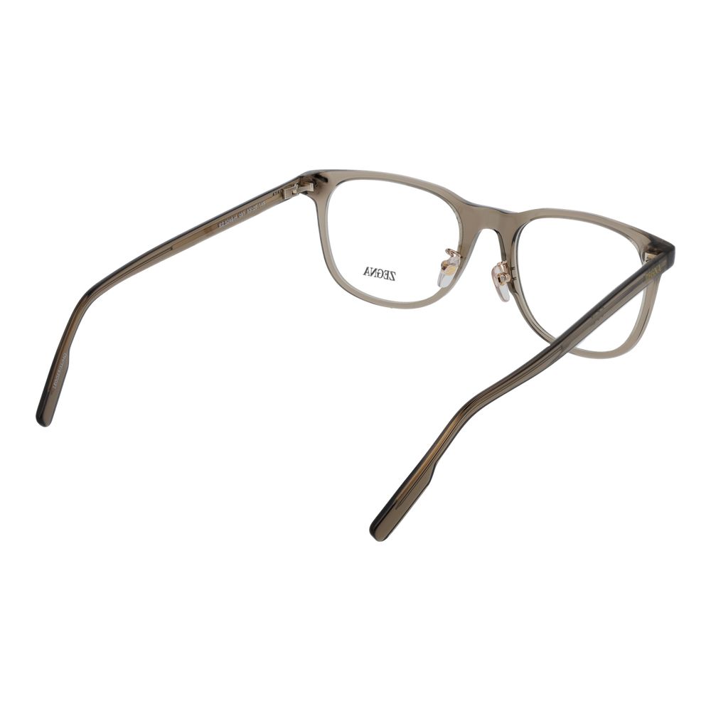 Lunettes (monture) en acétate marron Ermenegildo Zegna