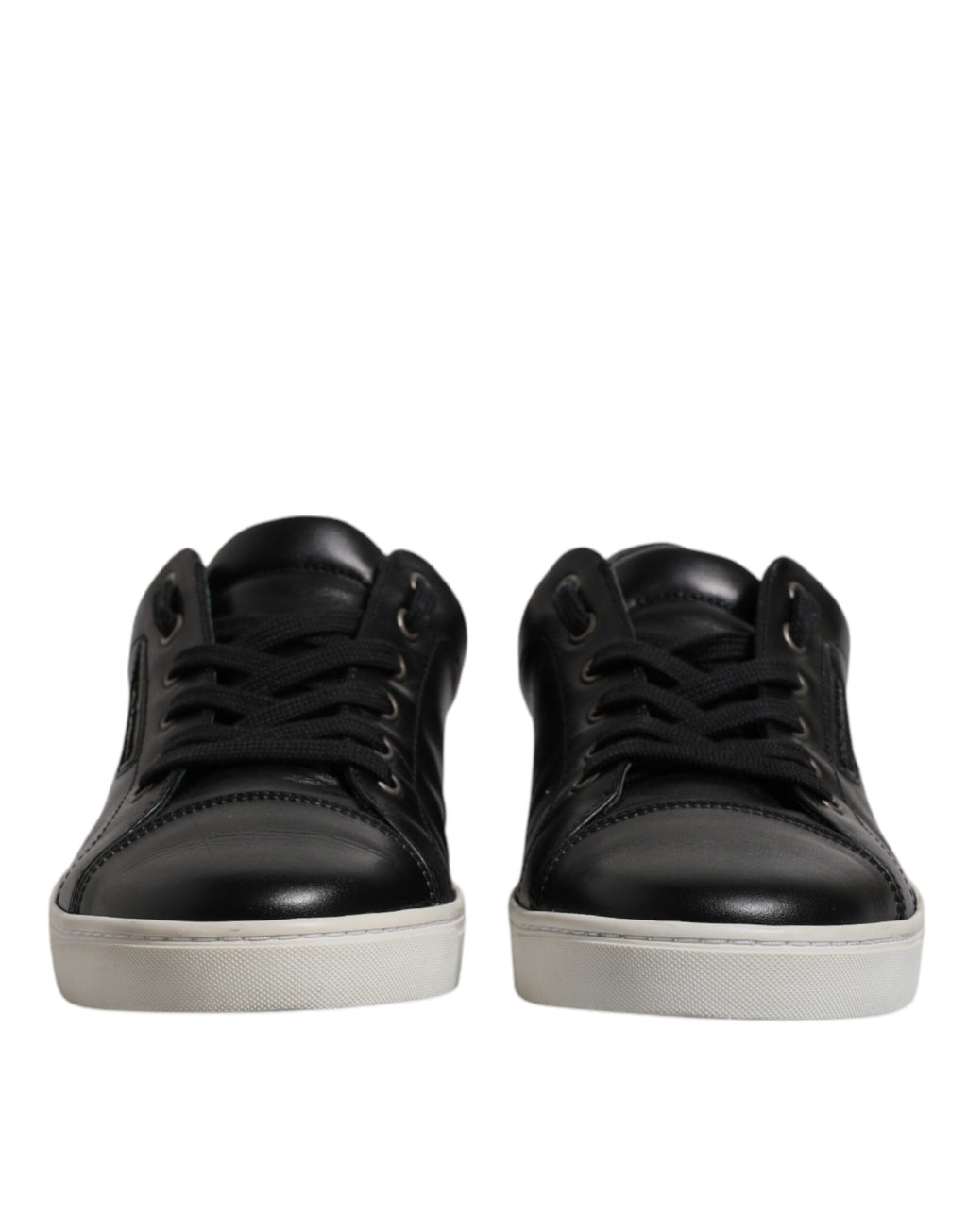Baskets homme en cuir nappa noir London Dolce & Gabbana