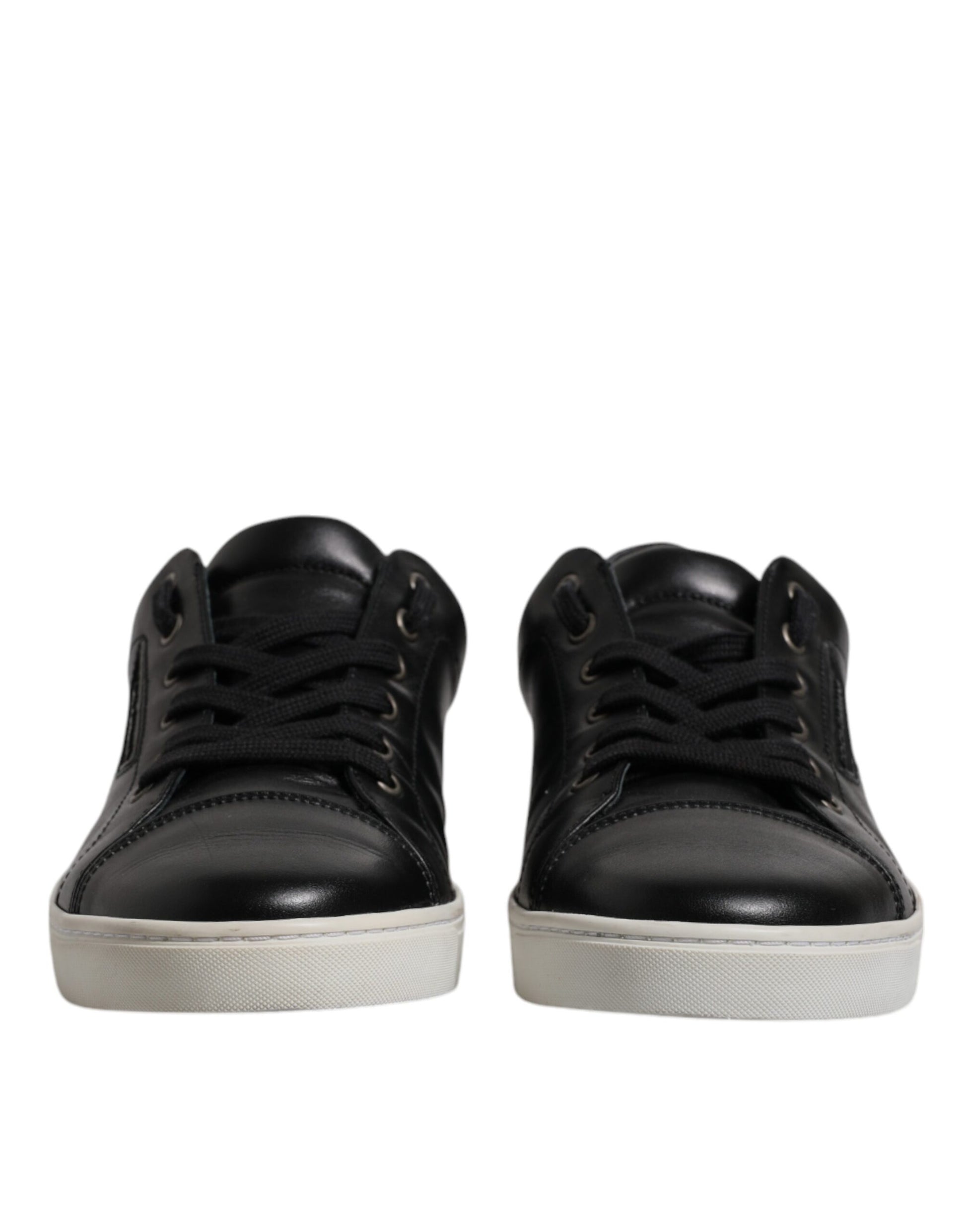 Baskets homme en cuir nappa noir London Dolce & Gabbana