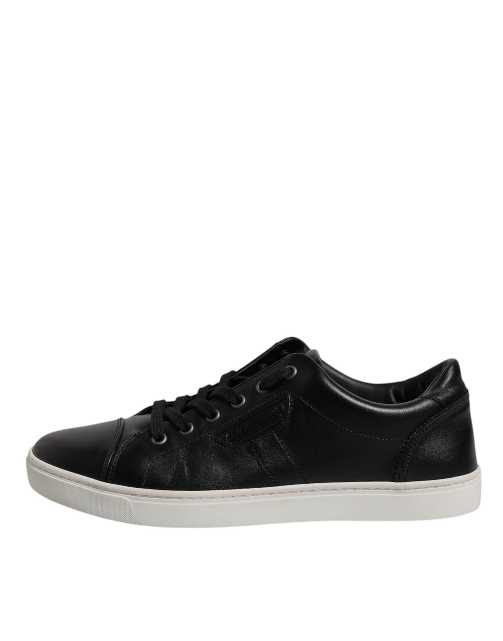 Baskets homme en cuir nappa noir London Dolce & Gabbana
