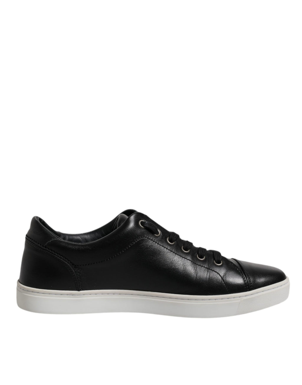 Baskets homme en cuir nappa noir London Dolce & Gabbana