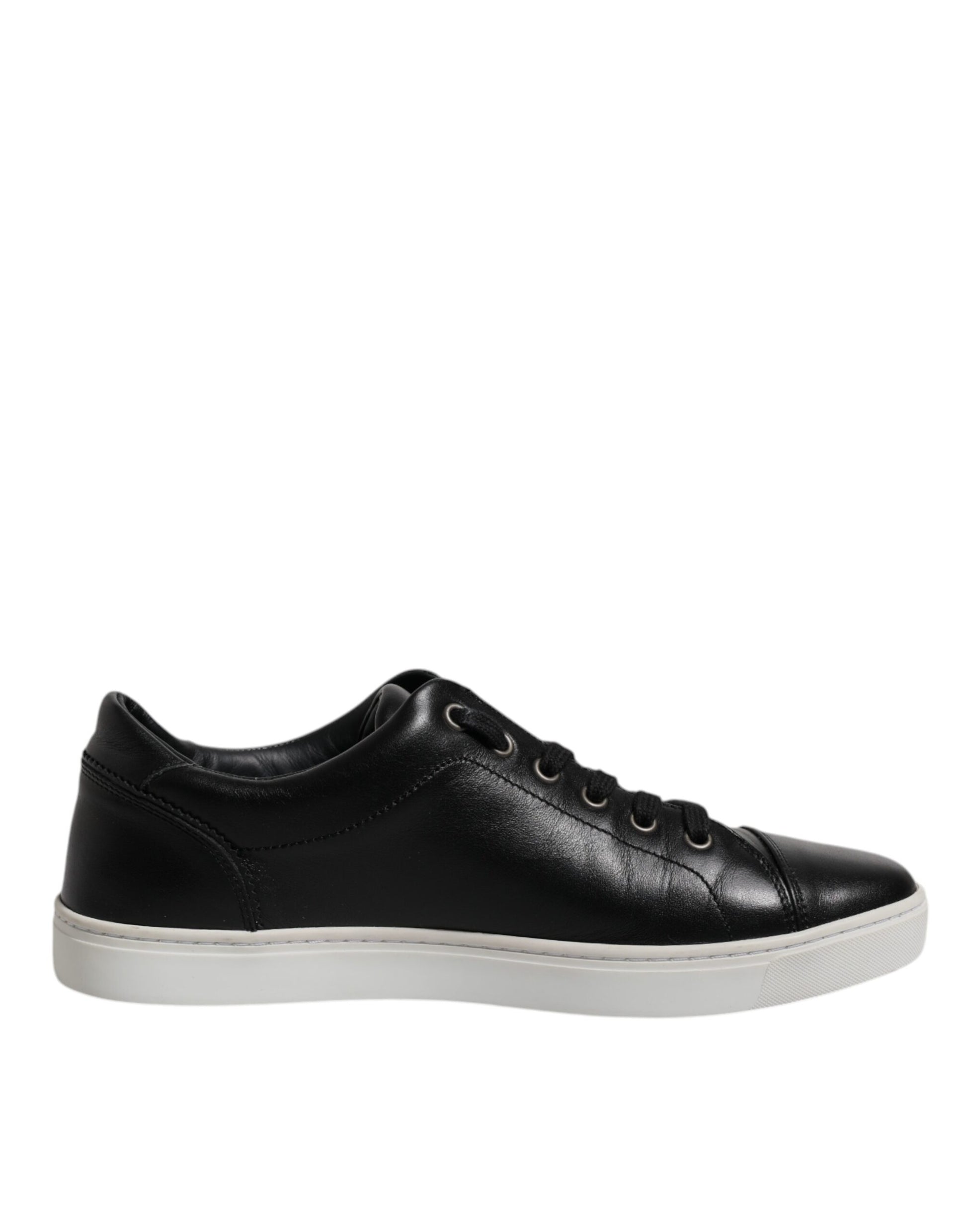 Baskets homme en cuir nappa noir London Dolce & Gabbana