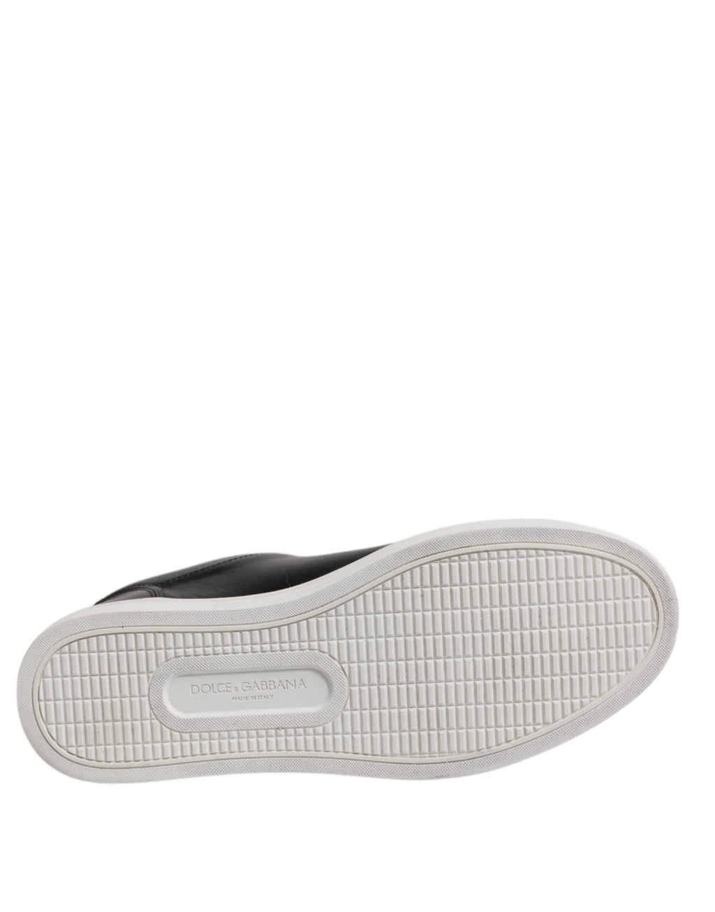 Baskets homme en cuir nappa noir London Dolce & Gabbana