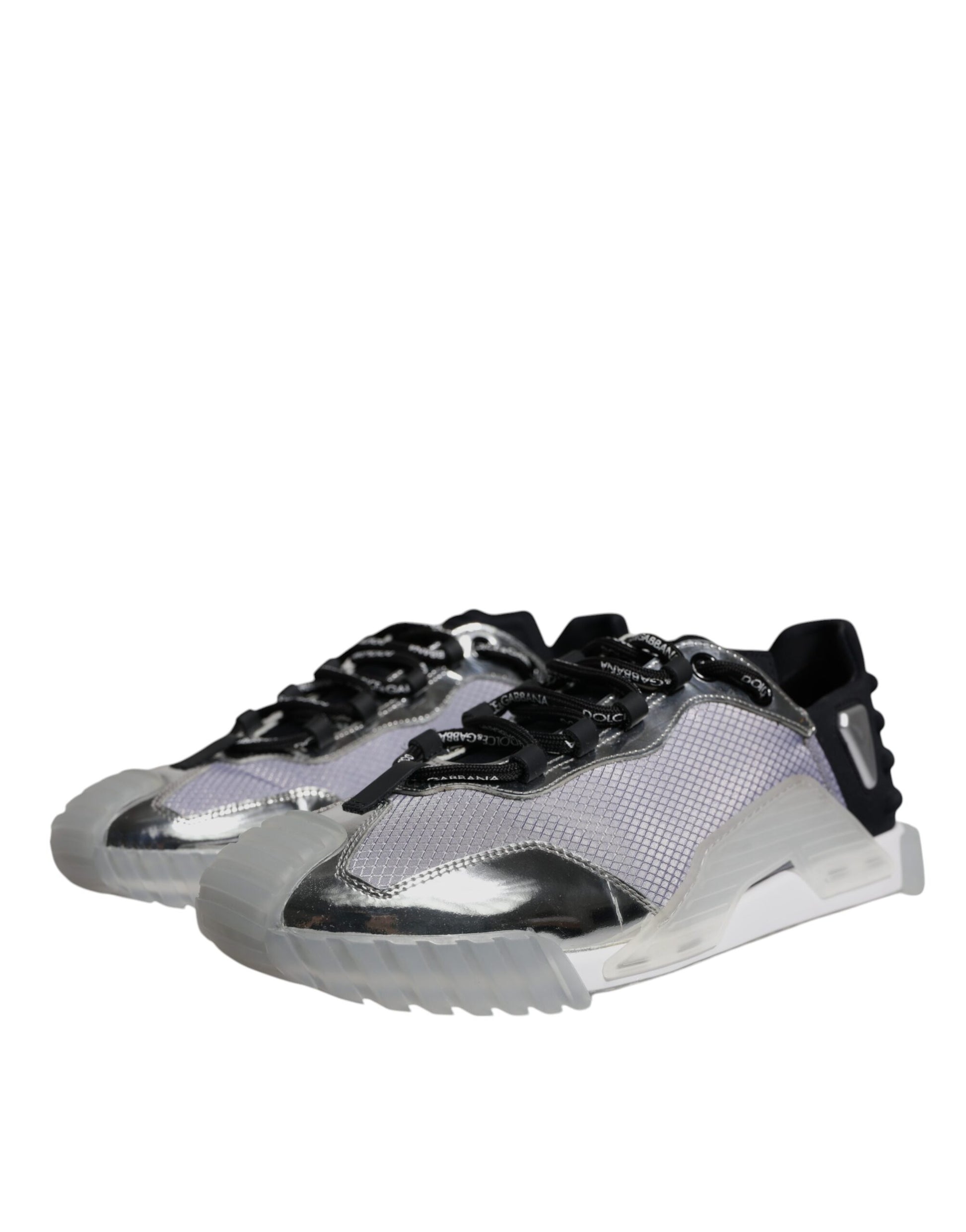 Dolce & Gabbana Baskets basses NS1 en nylon noir et argent