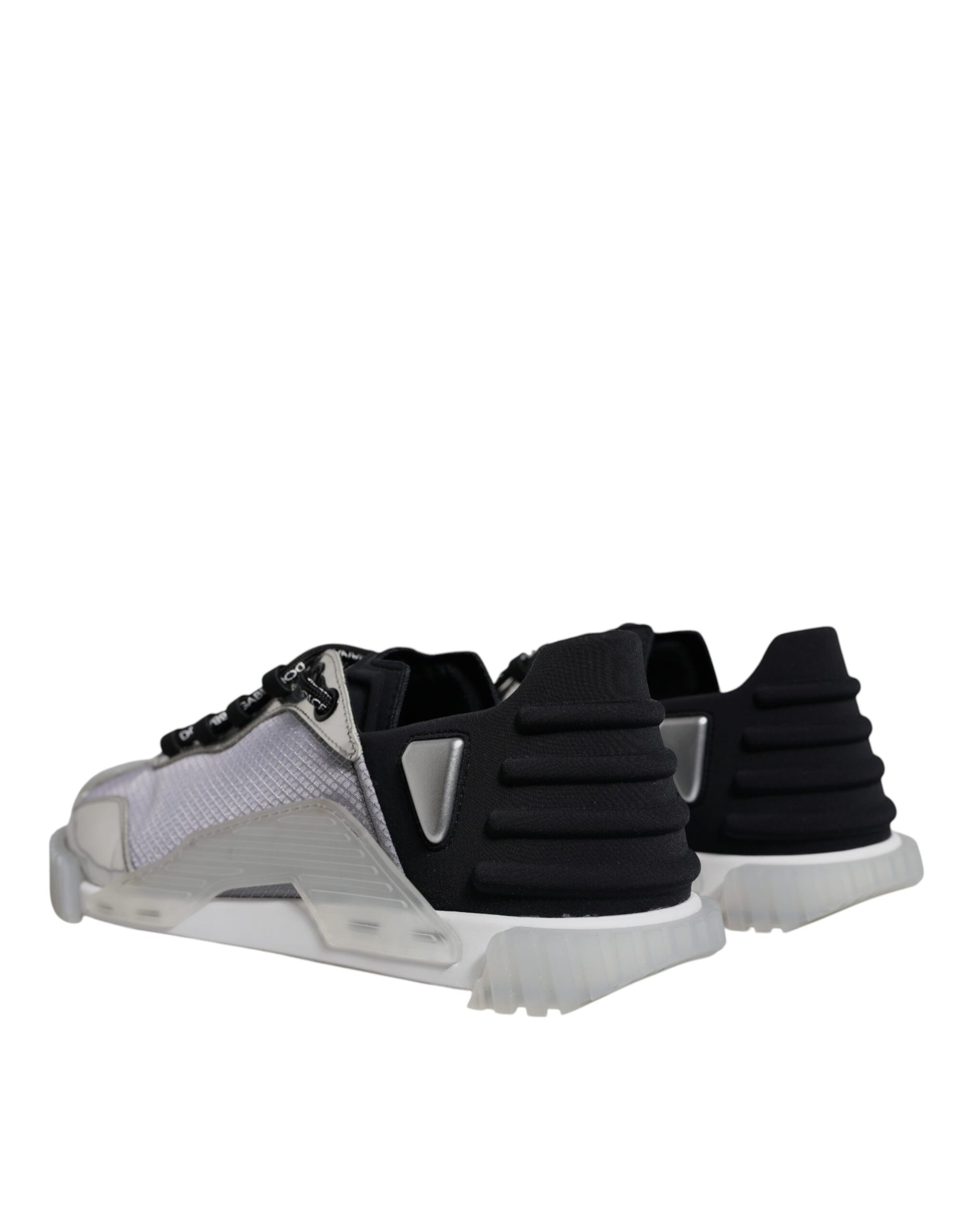 Dolce & Gabbana Baskets basses NS1 en nylon noir et argent