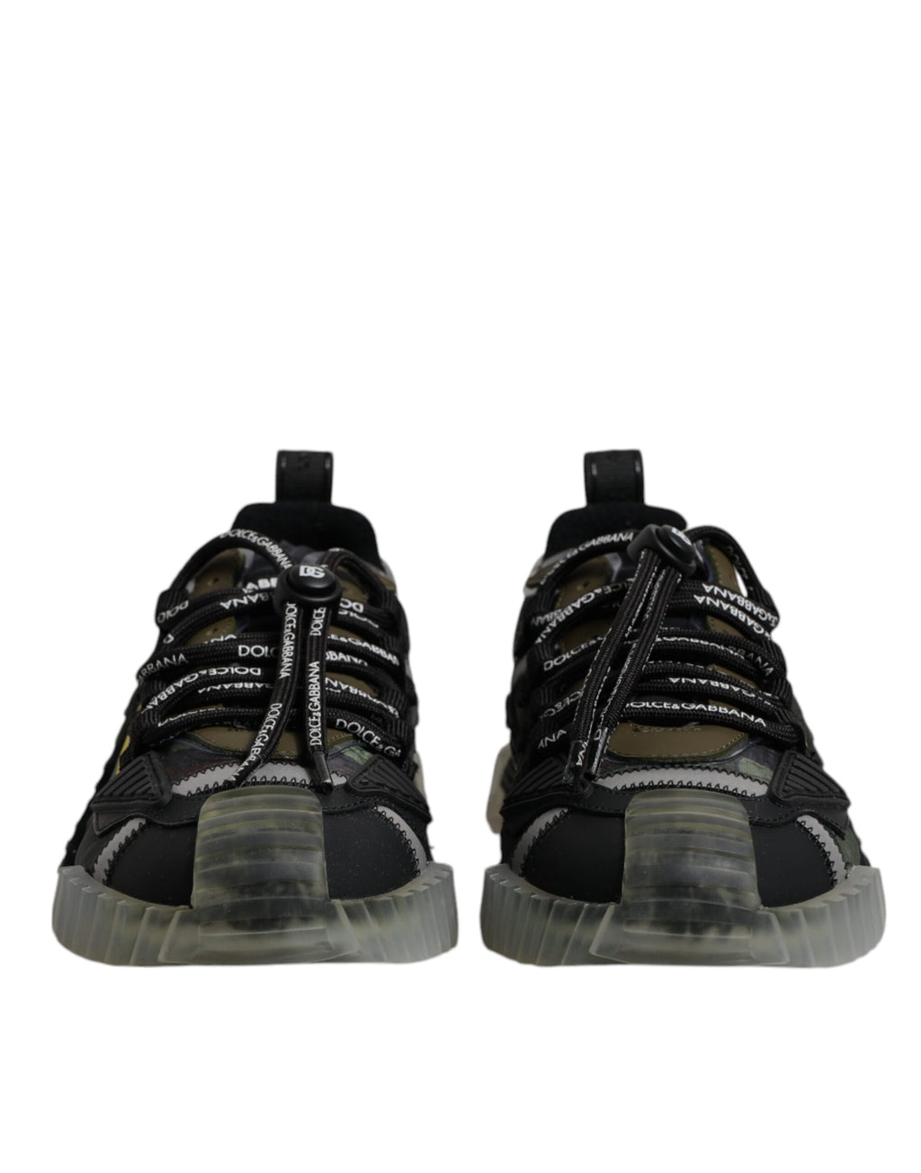 Baskets basses Dolce & Gabbana NS1 noires et vert camouflage