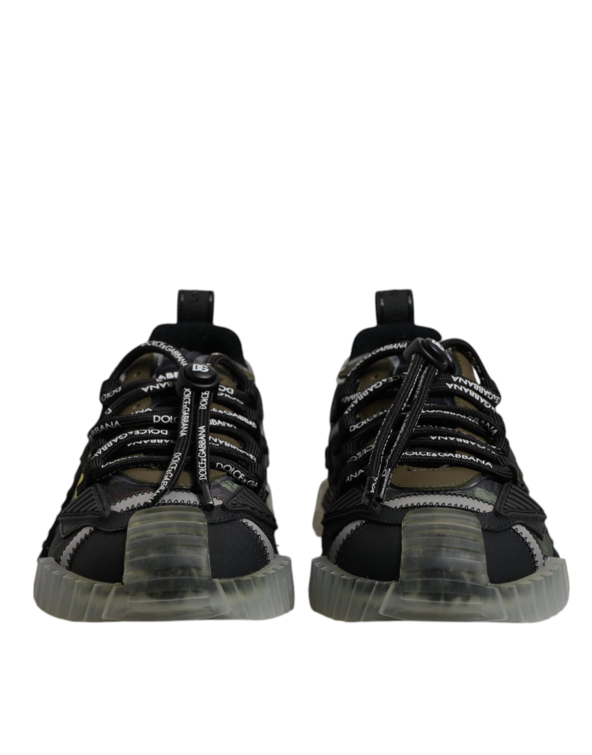 Baskets basses Dolce & Gabbana NS1 noires et vert camouflage