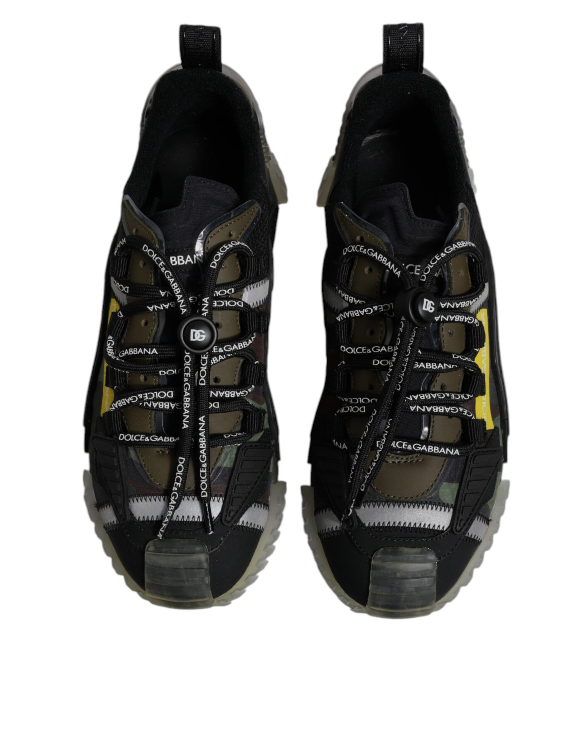Baskets basses Dolce & Gabbana NS1 noires et vert camouflage
