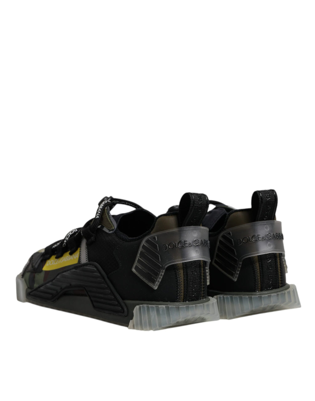 Baskets basses Dolce & Gabbana NS1 noires et vert camouflage
