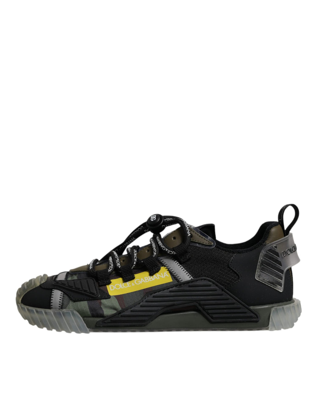 Baskets basses Dolce & Gabbana NS1 noires et vert camouflage