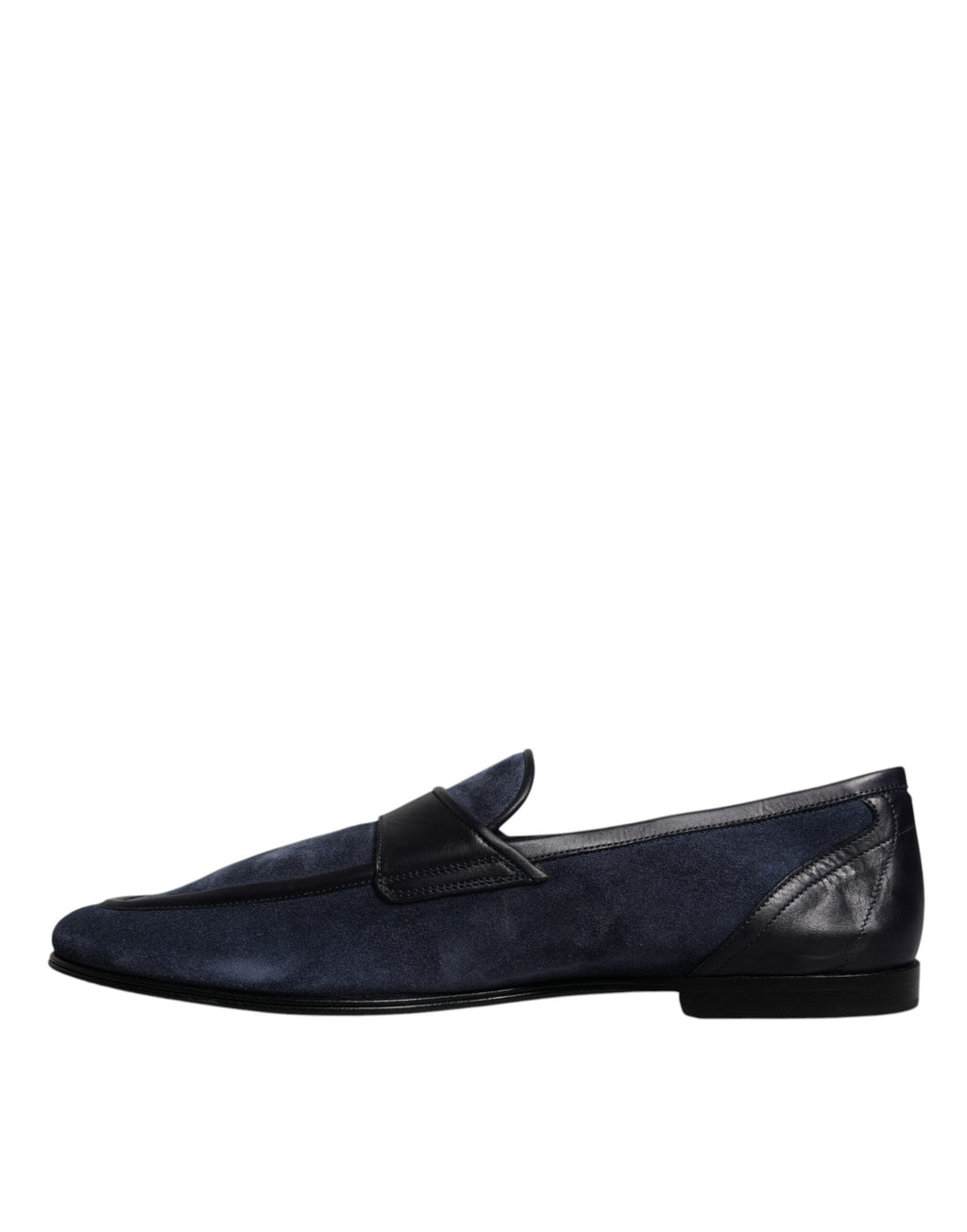 Chaussures en cuir suédé bleu Dolce & Gabbana Mocassins