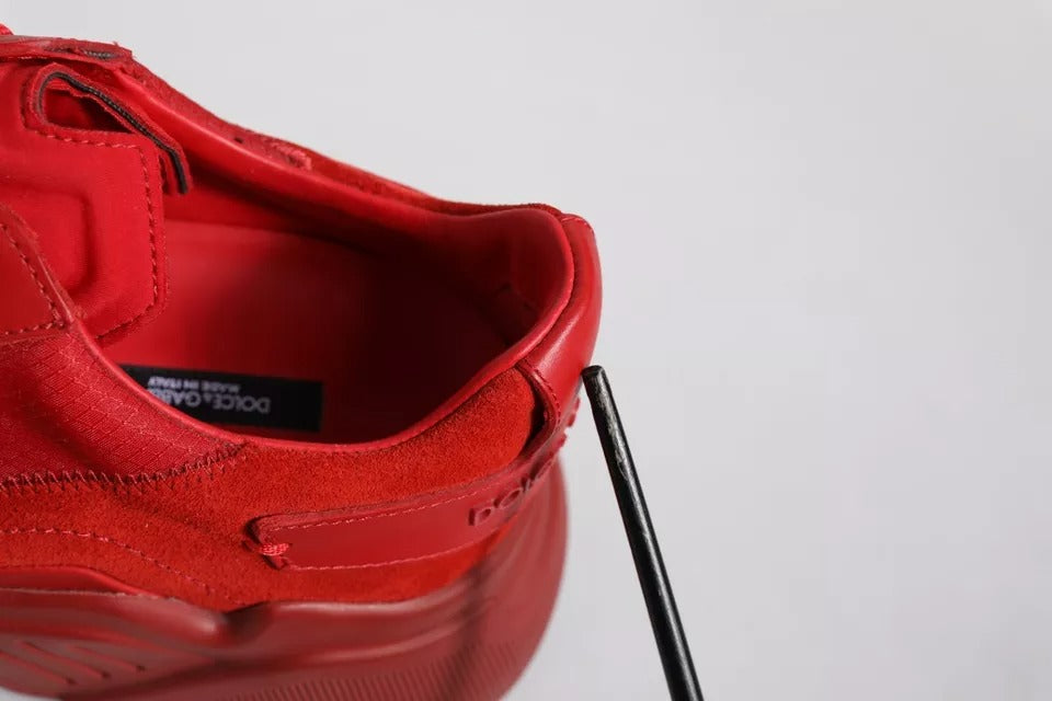 Chaussures Baskets Basses Dolce & Gabbana Daymaster en Cuir Rouge
