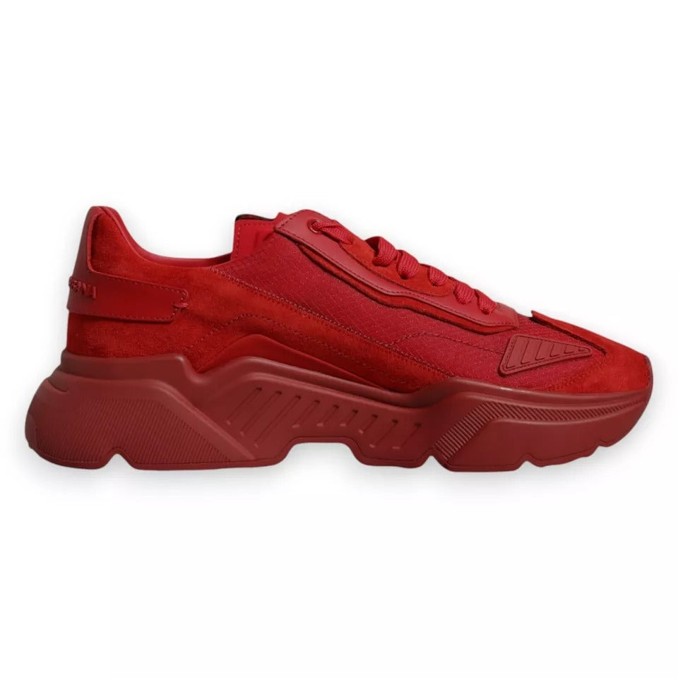 Chaussures Baskets Basses Dolce & Gabbana Daymaster en Cuir Rouge