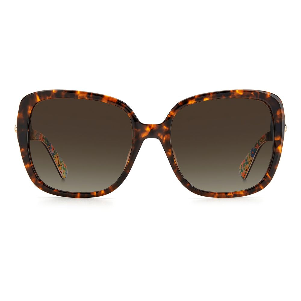 Lunettes de soleil Kate Spade en acétate marron